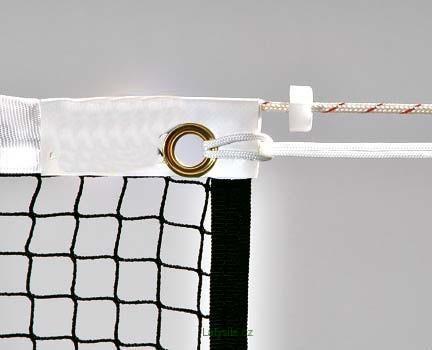 Badmintonová turnajová sieť PP 1,2 mm s kevlarovým lanom a bočnémi tyčemi