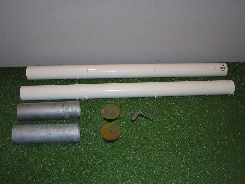 Tenisové stĺpiky pr. 102 mm, Fe/komaxit, do pouzder