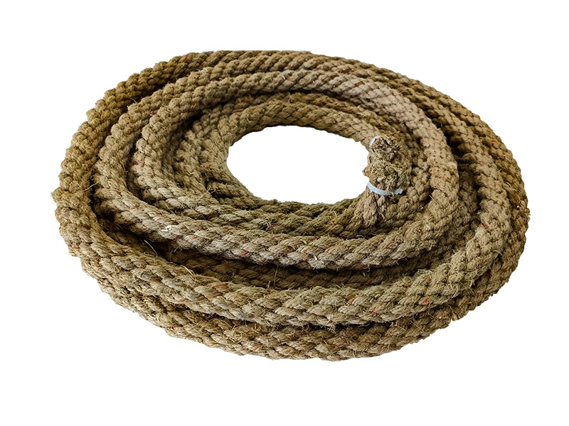 Konopné stáčené lano 20 mm - dĺžka 5-7 m