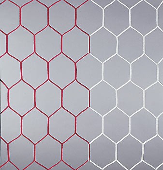 Branková sieť, PP 3,5 mm, hexagonální oka, dvojfarebná - 750 x 250 cm