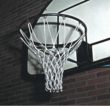 Basketbalová sieť z nylonu, 6 mm, DIN EN 1270